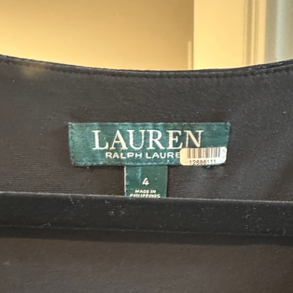 Ralph Lauren Black and Navy faux wrap Dress - Picture 4 of 7